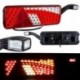 Zadné svetlo s trojuholníkom 75+6 Led B-Cz Pravý obrys