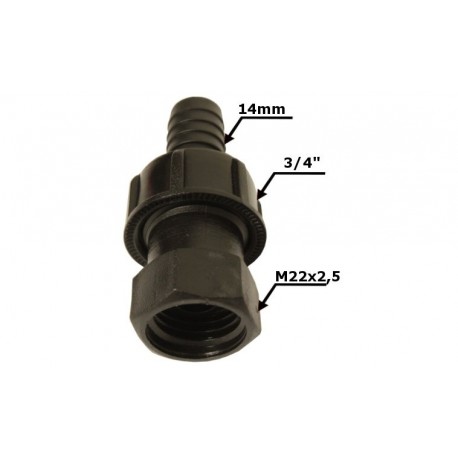 Konektor nosníka M22x2,5 Pripojovacia matica 3/4"