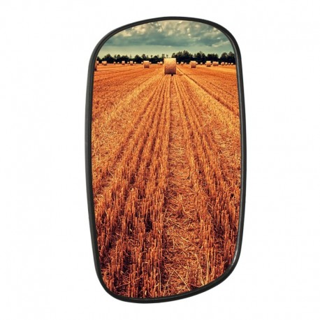 Univerzálne zrkadlo s gombíkom 264x158mm Ursus Zetor Fendt Massey Ferguson John Deere New Holland