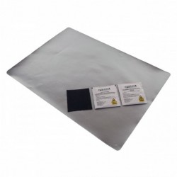 Záplata na plachtu 45x32, 5cm strieborná Lph7300