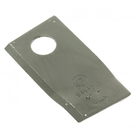 Rotačný žací nôž ľavý 98x48x3 Fi 19mm Krone 151386 151386.0 4189400001 Kt4189400001 Tf-71