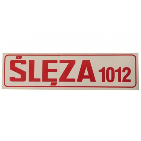 Nálepka Sleza 1012