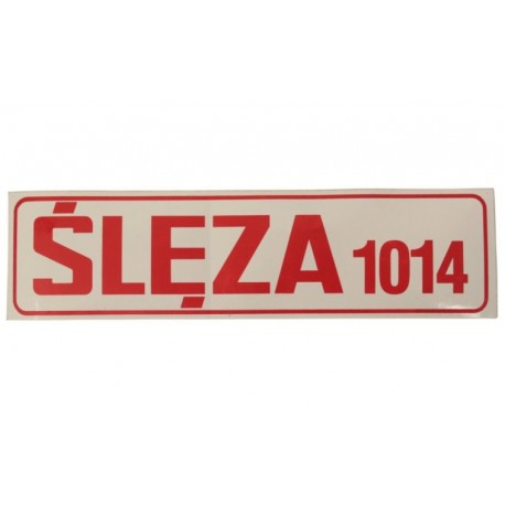 Slieza nálepka 1014