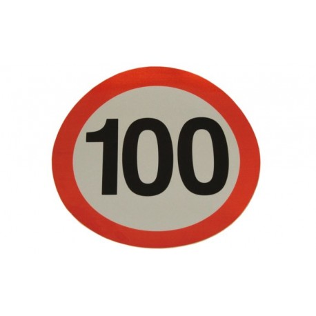 Nálepka obmedzenia rýchlosti 100km/H Fi 200mm