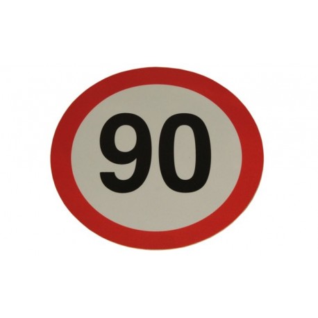 Nálepka obmedzenia rýchlosti 90km/H Fi 200mm