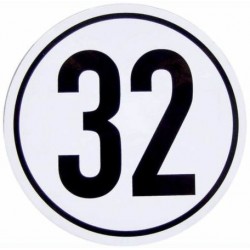 Nálepka omezení rychlosti 32km/H