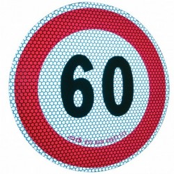 Obmedzenie rýchlosti 60km/H Reflexná nálepka
