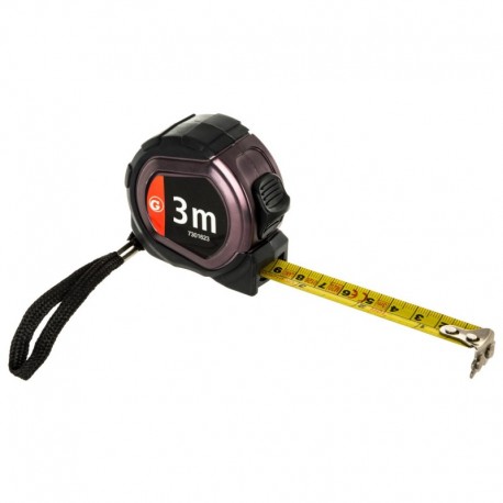 Navinutý měřící pásek 3m Black Edition Granite