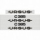 Ursus C-385 nálepky Velká sada
