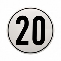 Samolepicí nálepka Omezení rychlosti 20km/H