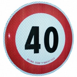 Samolepka s obmedzením rýchlosti 40km/H Reflexná