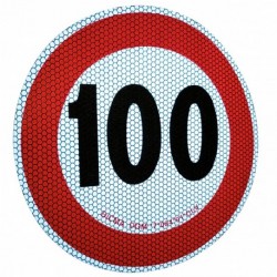 Nálepka obmedzenia rýchlosti 100km/H Reflexná
