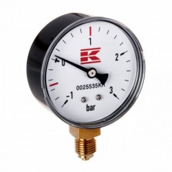 Vákuový manometer 1/4" 63mm od -1 do 3 barov pre cisterny na hnoj.