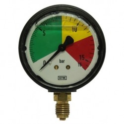 Manometer postrekovača 0-16bar M12x1,5 s glycerínom