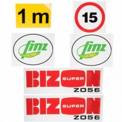 Nálepky na kombajn Bizon Z056
