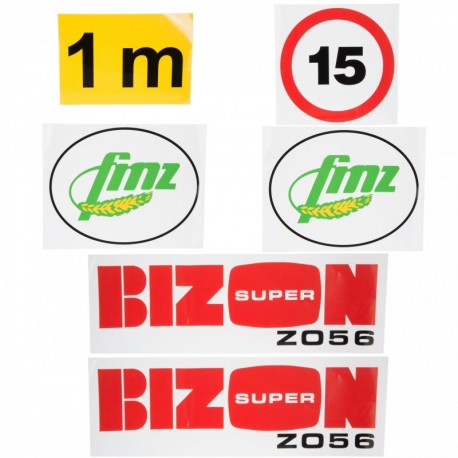 Nálepky na kombajn Bizon Z056