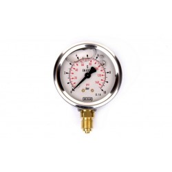 Manometer Fi 63 Bsp 1/4" Spodný rozsah 0-10 Bar Wika