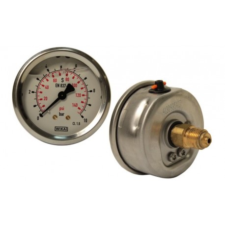 Manometr Fi 63 Bsp 1/4" zadní Rozsah 0-10 Bar Wika