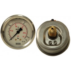 Manometer Fi 63 Bsp 1/4" Zadný rozsah 0-16 Bar Wika