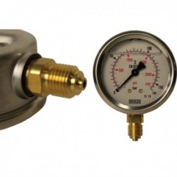 Manometer Fi 63 Bsp 1/4" Spodný rozsah 0-160 Bar Wika