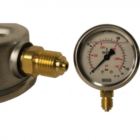 Manometr Fi 63 Bsp 1/4" Spodní rozsah 0-160 Bar Wika