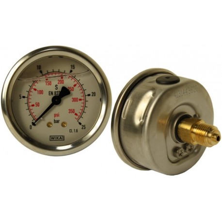 Manometr Fi 63 Bsp 1/4" Zadní rozsah 0-25 Bar Wika