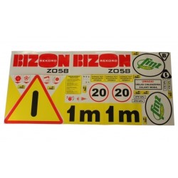 Bizon Z058 Record kombajn samolepky