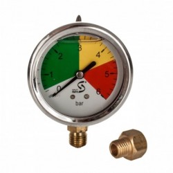 Manometer glycerínového postrekovača 0-6 barov Fi 63mm M12x1,5 Spodné upevnenie