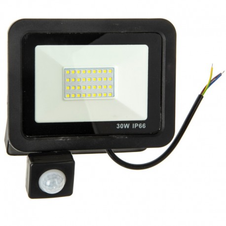 Halogénová ľad lampa 30w so senzorom pohybu 2700lm IP66