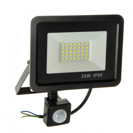 Svetlomet Halogénová LED lampa 20w s pohybovým senzorom 1800lm IP66