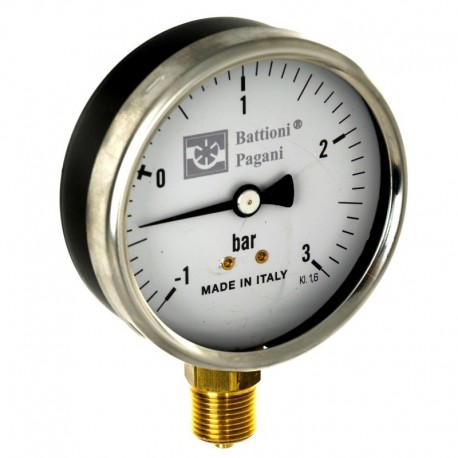 Manovakuometer 80mm -1 / +3 Pripojenie tyče 3/8" Bsp