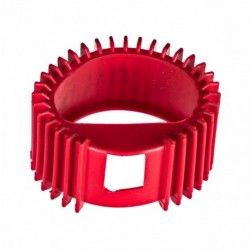 Gumový kryt manometra Fi 63mm červený, zabraňujúci poškodeniu