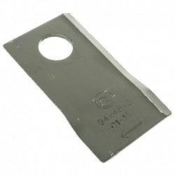 Rotačný žací nôž pravý 98x48x3 Fi 19mm Krone 151385 151385.0 4189300001 Kt4189300001 Tf-70