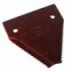 Žací nůž zubatý 82x76x2,7mm Fi 5mm Agv díly New Holland 365110