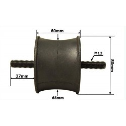 80x60mm 2 šrouby M12