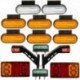 Sada zadných obrysových svetiel Led 12v 24v Príves pre karavan