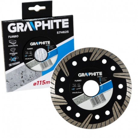 Turbo diamantový kotúč 115mm X 22,2mm Grafit 57h625