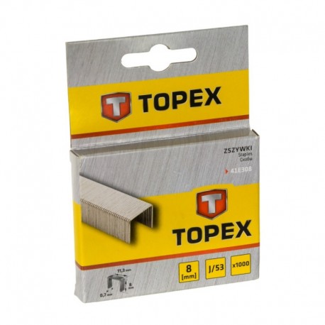 Sponky typ J 0,7mm - 8mm 1000ks. Topex 41e308