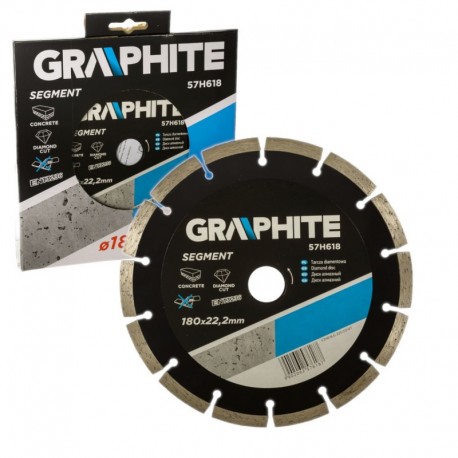 Segmentový diamantový kotouč 180mm X 22,2mm betonová cihla keramický grafitový