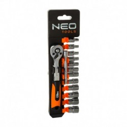 Kľúče nástrčné 1/4", súprava 14 ks 08-652 Neo