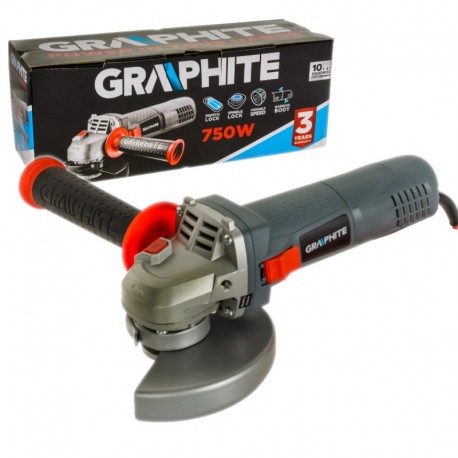 Úhlová bruska 750w 125mm s plynulou regulací otáček Graphite
