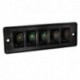 5-násobný spínací panel s LED spínačmi