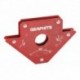 Magnet uhlový zvárací štvorec 102x155x17mm Nosnosť 22,7kg Grafit 56h902