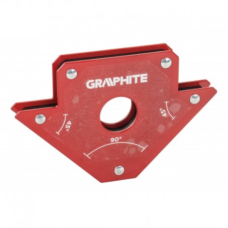 Magnet uhlový zvárací štvorec 102x155x17mm Nosnosť 22,7kg Grafit 56h902