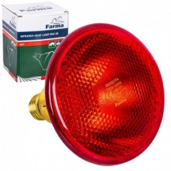 infračervená žiarovka E27 100w Red Farma