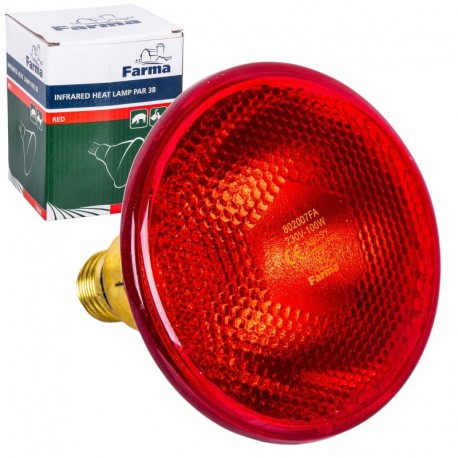infračervená žiarovka E27 100w Red Farma