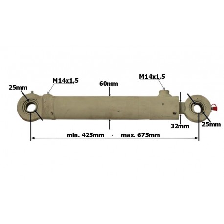 Válec Hydrauliky Pomocný Zetor Smn 70118033 32mm