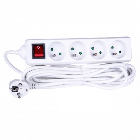 Prodlužovací kabel 5m 4 Zásuvky Switch 72533 Vorel