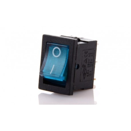 Spínač Mk1011 Illuminated Blue 230v