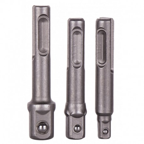 SDS-PLUS adaptéry, redukce na zásuvky 1/4" 3/8" 1/2" GEKO
